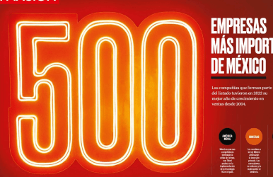 Grupo Proeza has been recognized as one of the top 100 companies in the ranking, 'Las 500 empresas más importantes de México,' published by the Expansión magazine. 